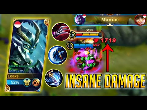 ONLY NEED 3 ITEMS THIS MOSKOV DAMAGE IS VERY DANGEROUS (try this) || Mobile Legends