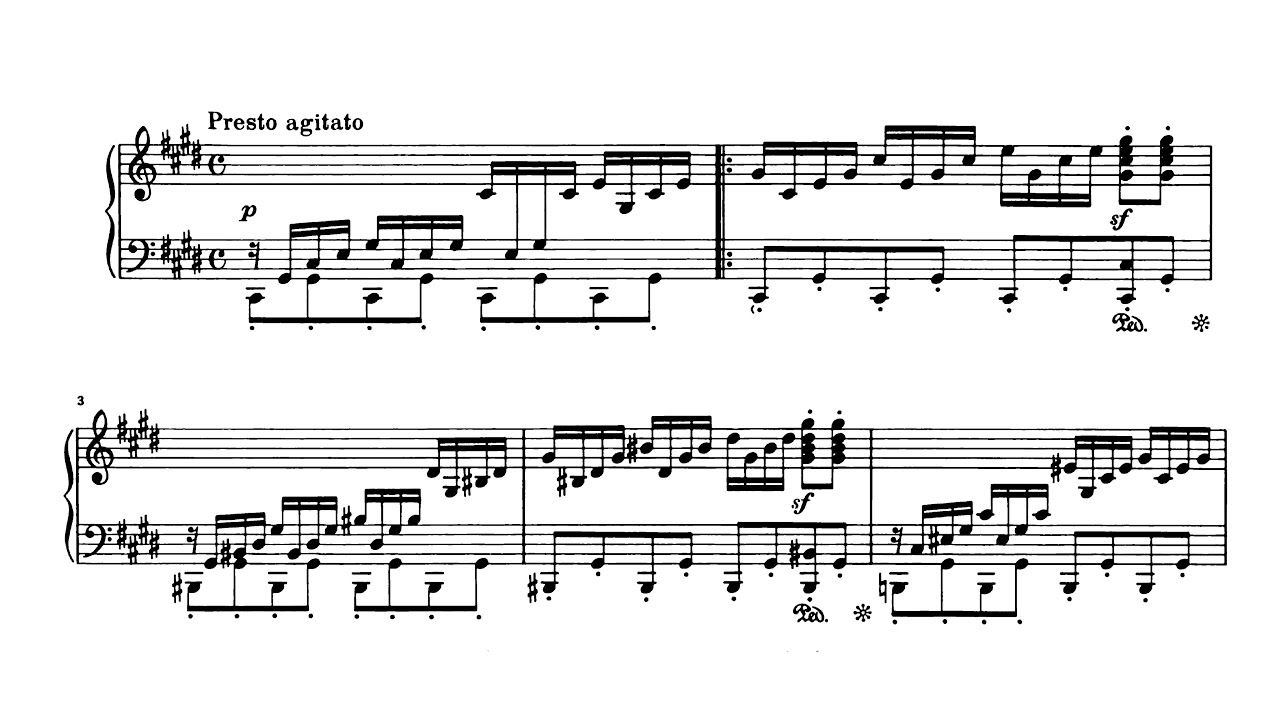 Beethoven “Moonlight Sonata” 3rd mov. Paul Barton, FEURICH piano