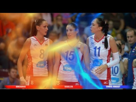 GONCHAROVA KOSHELEVA vs GAMOVA (D.Moscow vs D.Kazan 2013)(Afrontes no Volei) (Angry moments)