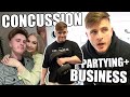 Concussion Update - Business, Training and Partying!