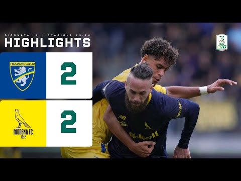 Frosinone-Modena 2-2 | I CANARINI rimontano lo svantaggio iniziale | HIGHLIGHTS Serie BKT