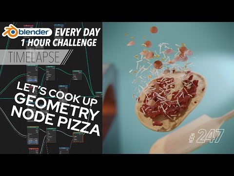 Making Pizza with Geometry Nodes - Blender Every Day #247