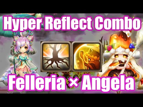 Hyper Reflect Combo Felleria × Angela Debut🤗🤗🤗【Summoners War RTA】