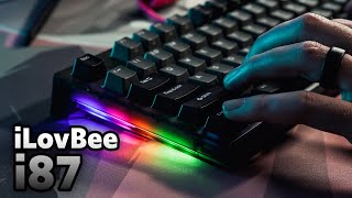*GIVEAWAY* ilovbee i87 Mechanical Keyboard | Unboxing, Overview & Sound Test