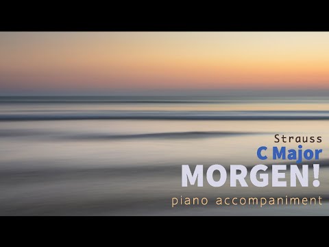 Morgen Accompaniment C Major - Strauss