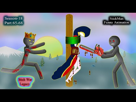 StickMan Funny Animation - Season 18 -  Part 65 - 68 - StickWar Legacy