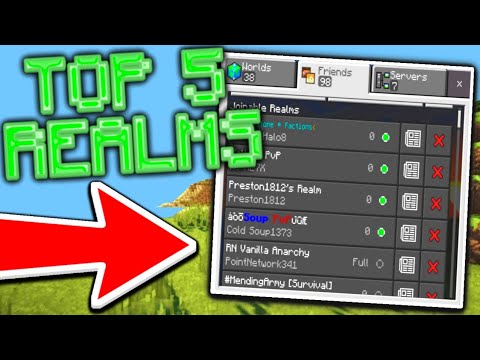5 SMP Realms For MCPE 1.19 (REALM CODE)  - Minecraft Bedrock Edition