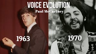Paul McCartney&#39;s Voice Evolution with &quot;The Beatles&quot; (1963 - 1970)