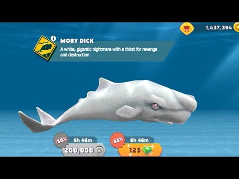 Moby dick was on discount 85% off!!! Hungry shark evolution
