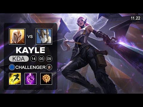 Kayle Mid vs Galio - EUW Challenger - Season 11 Patch 11.22