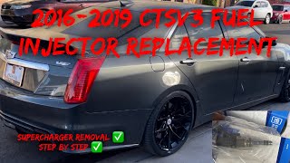 2016-2019 Cadillac CTSV-3 Fuel Injector Replacement LT4 6.2L + Supercharger Removal