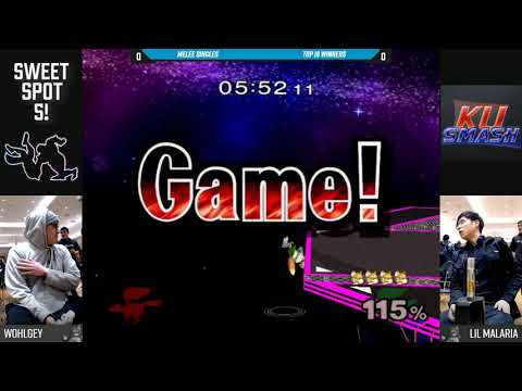 Sweet Spot 5 SSBM - Wohlgey (Fox) Vs. Lil Malaria (Fox) - Top 16 Winners