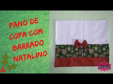 Pano de Copa com Barrado Natalino