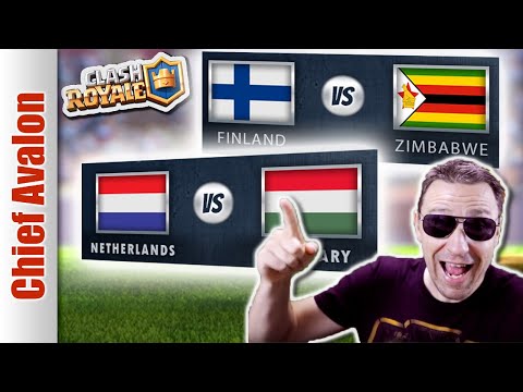 MGL WORLDS: FINLAND vs ZIMBABWE & NETHERLANDS vs HUNGARY | Clash Royale League