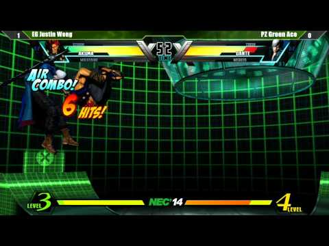UMVC3 @ NEC14 Semifinals: PZ Green Ace vs EG Justin Wong