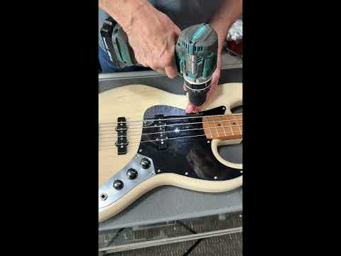 Woodcraft electric guitars Thumb rest Jazz Bass - Flame Maple wood image 5