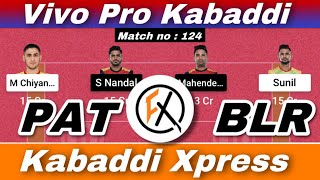 PAT vs BLR Dream11 Kabaddi, PAT vs BLR Dream11 Prediction, Patna Pirates vs Bengaluru Bulls Kabaddi