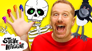 Finger Family and Hide and Seek with Steve and Maggie | Halloween + More for Kids | Wow English TV