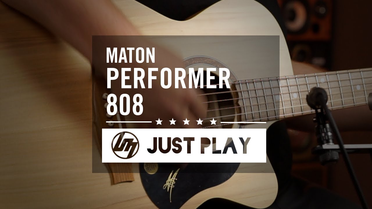 Maton Performer 808 Slimline Acoustic Electric Guitar w/Case - Natural Satin