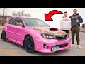 I Wrapped My Friends Car Pink Kens Revenge