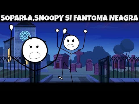 Aventuri Vara: Șopârlă,Snoopy și Fantoma Neagră #stickman #animation #povesti #animatie