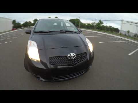 4K Review 2008 Toyota Yaris 5-Speed Manual Transmission Virtual Test-Drive & Walk-around