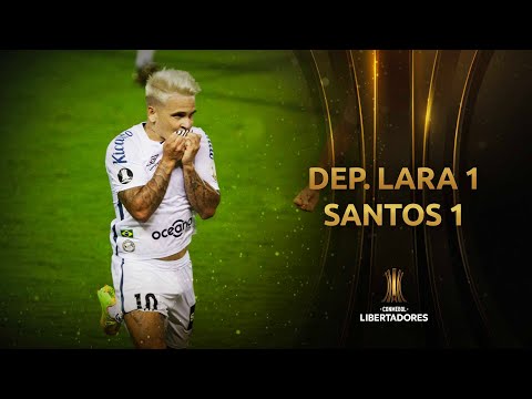 Gols e lances de Deportivo Lara x Santos
