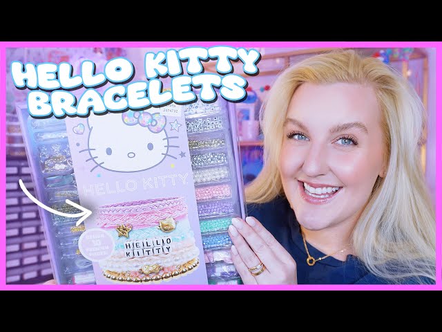 Vídeo relacionado con Set joyería cuentas Hello Kitty and Friends | Diseña tus propias pulseras con cuentas de colores, elásticos y charms de personajes Sanrio | Más de 1000 piezas