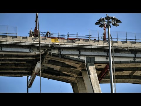 Genoa starts demolishing disaster bridge, six months on