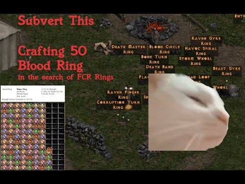PD2 - S2 Crafting 70 Blood Rings:  Blood Rings better choice than Caster Rings for FCR