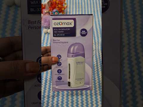 I tried😊 Ozomax Rollon Depilatory wax heater |review in Hindi|#Shorts|Roll on wax heater how to use
