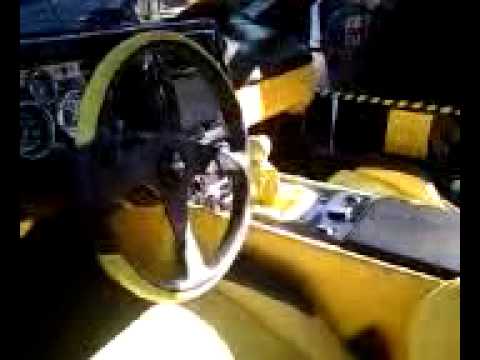 Matte Black Custom delorean!  Yellow interior! Stunning!