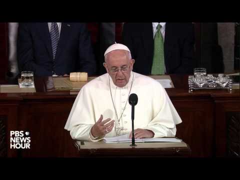 見てください。ローマ法王フランシスコが議会で演説（字幕付き (Watch: Pope Francis addresses Congress (with subtitles))