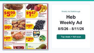 Heb Weekly Ad (8/5/26 - 8/11/26) Best Deals
