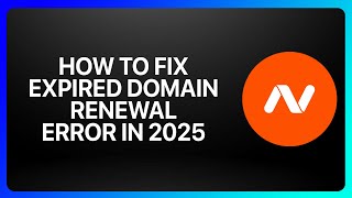 How To Fix Namecheap Expired Domain Renewal Error In in Namecheap ! Tu