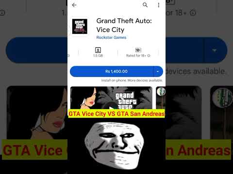 downloads GTA Vice City VS GTA San Andreas 😱 #shorts #viralshorts