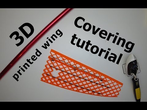 How to cover 3D printed wing by KRAGA using Solarfilm Lite