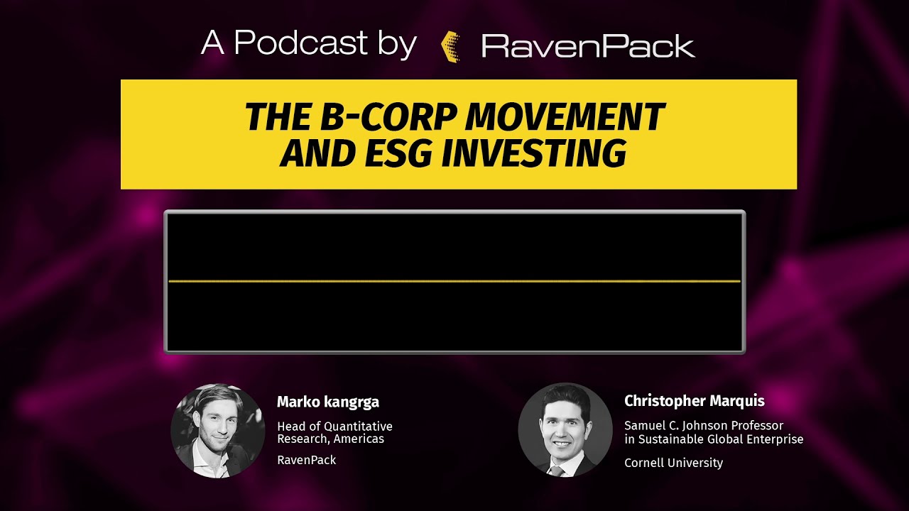 The B Corp Movement and ESG