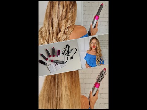 Мультистайлер для волос 1000Вт 5 в 1 + кожанный чехол HAIR BRUSH аналог Дайсон/Дайсон с кейсом Фен Dyson - фото 1 - id-p1996875151