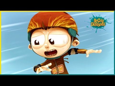 Le roi du skateboard | Angelo la débrouille | 55' Compilation | Dessin animé