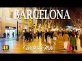 Barcelona, Spain 🇪🇸  - Night Walk 2024 - 4K HDR Walking Tour