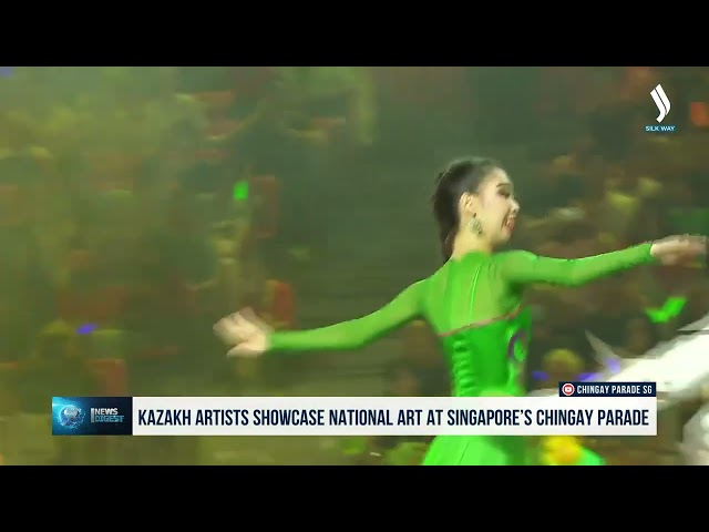 Kazakistan sanatçıları Singapur’daki Çingay geçit törenine katıldılar