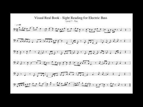 Sight Reading for Bass , Level 07 (Ties). Exercise 01 - YouTube
