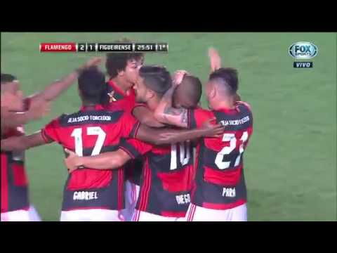 GOLAÇO 2º Gol do Fla Jorge Flamengo 2 x 1 Figueirense Sul Americana 2016.