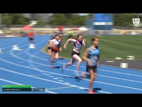 U14 Girls 200m Heat 3: 2021 State Combined Events Championships // LAVicTV