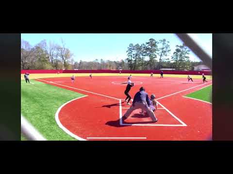 MJ (2025 LHP) pitching, Strike 3! PPHS Lady Panther Softball Spring 2022