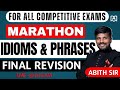 COMPLETE IDIOMS PHRASAL VERBS REVISION BY MR ABITH SIR Bankexam Sbi Ibps Idioms Phrases