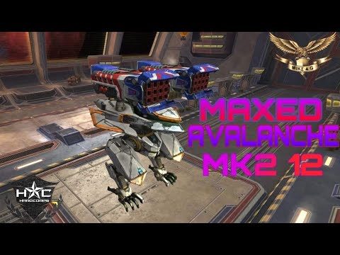 War Robots| Maxed Ao Jun Avalanche & Redeemer| 3 Mil Damage