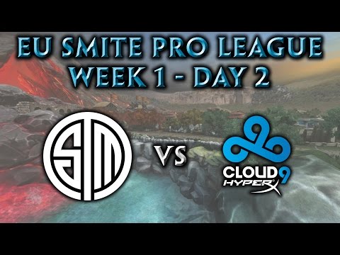 EU Smite Pro League Week 1, Day 2 - Team SoloMid vs. Cloud 9 HyperX