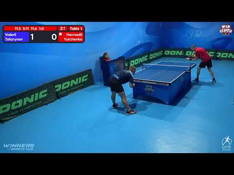 00:00 Valerii Tatarynov 3 - 1 Hennadii Yurchenko West 5 WIN CUP 14.10.2022 | TABLE TENNIS WINCUP